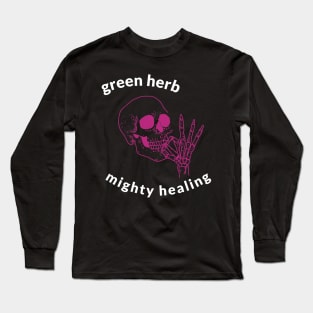 green herb, mighty healing Long Sleeve T-Shirt